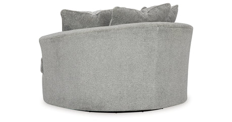 Casselbury Cement Oversized Swivel Accent Chair from Ashley - Luna Furniture