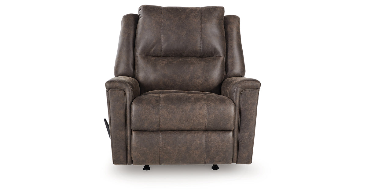 Lixtowel Walnut Recliner from Ashley - Luna Furniture