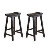 Saddleback Warm Cherry Counter Height Stool, Set of 2 from Homelegance - Luna Furniture
