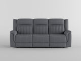 Dean Gray Double Reclining Sofa from Homelegance - Luna Furniture