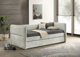 Philipa Light Gray Daybed with Trundle from Crown Mark - Luna Furniture
