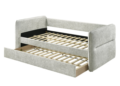 Philipa Light Gray Daybed with Trundle from Crown Mark - Luna Furniture