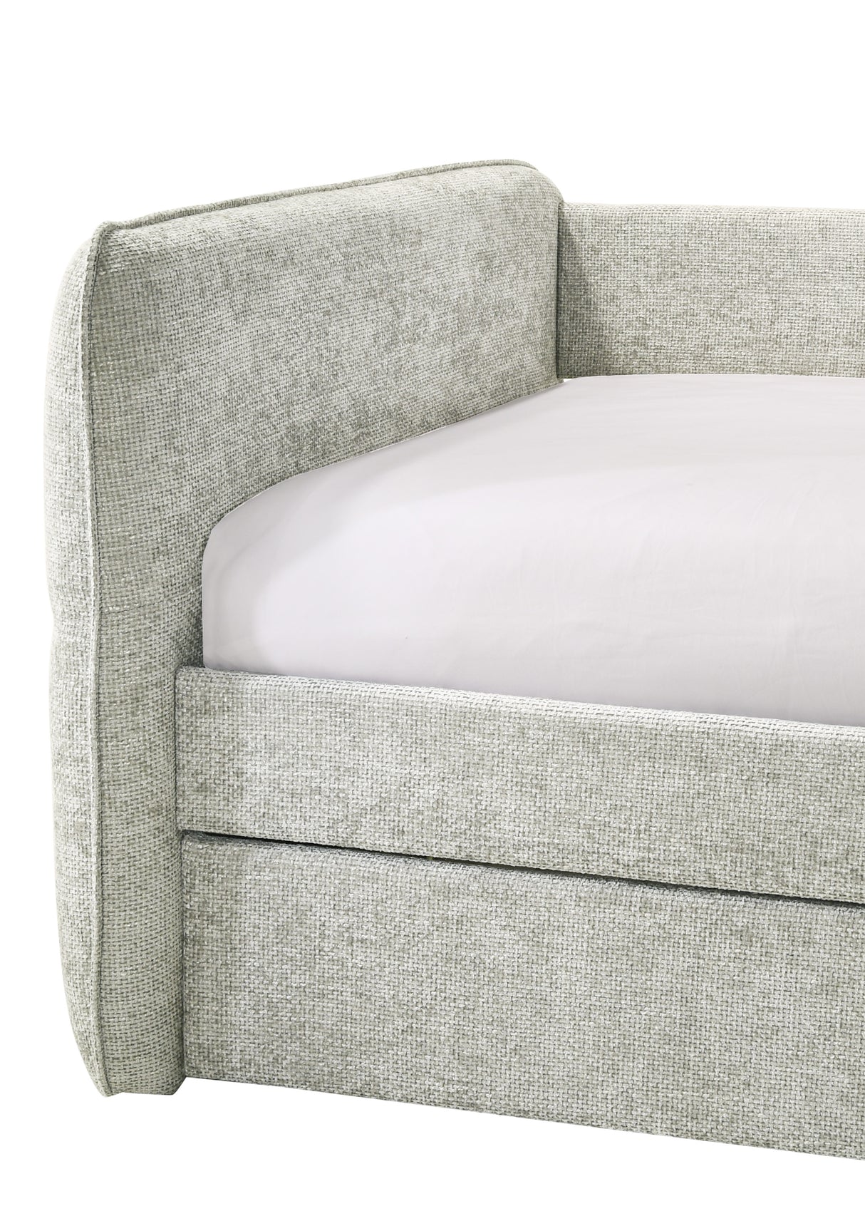 Philipa Light Gray Daybed with Trundle from Crown Mark - Luna Furniture