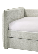 Philipa Light Gray Daybed with Trundle from Crown Mark - Luna Furniture