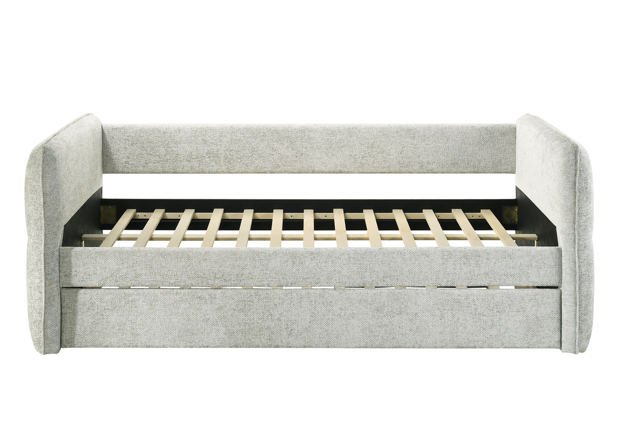 Philipa Light Gray Daybed with Trundle from Crown Mark - Luna Furniture