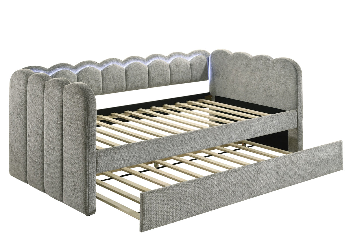 Melody Light Gray Daybed from Crown Mark - Luna Furniture
