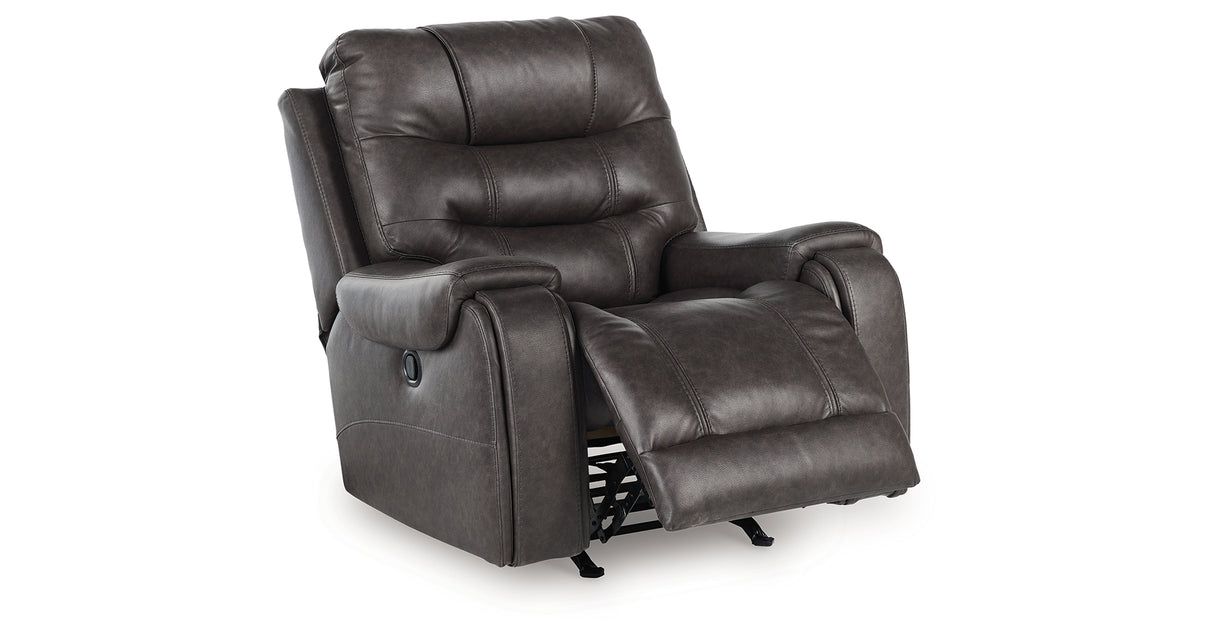 Femley Smoke Recliner from Ashley - Luna Furniture