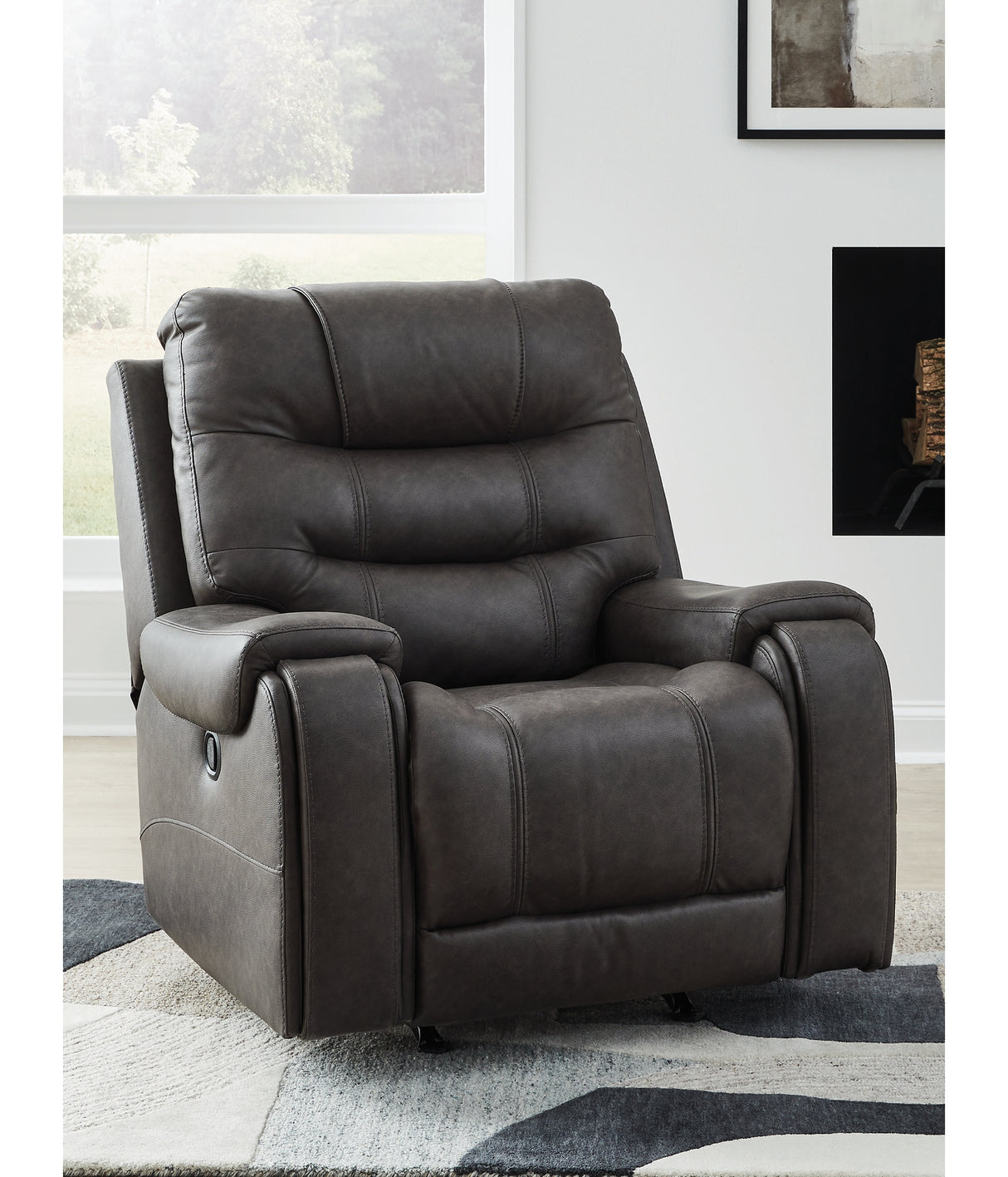 Femley Smoke Recliner from Ashley - Luna Furniture