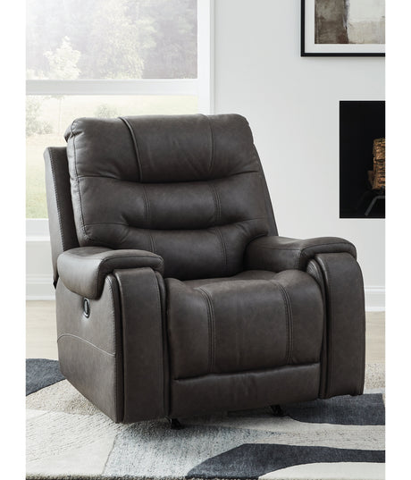 Femley Smoke Recliner from Ashley - Luna Furniture