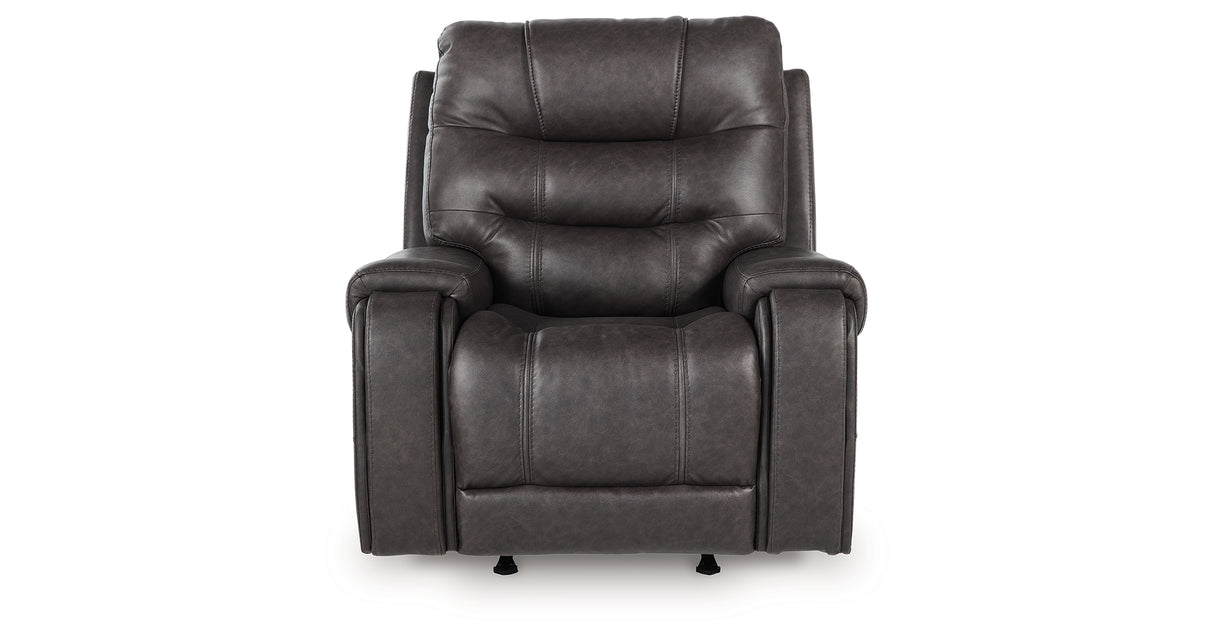 Femley Smoke Recliner from Ashley - Luna Furniture
