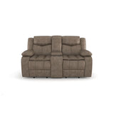 Bastrop Black Reclining Loveseat from Homelegance - Luna Furniture