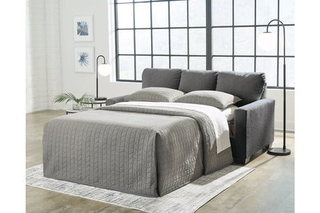 Rannis Pewter Full Sofa Sleeper and Recliner from Ashley - Luna Furniture