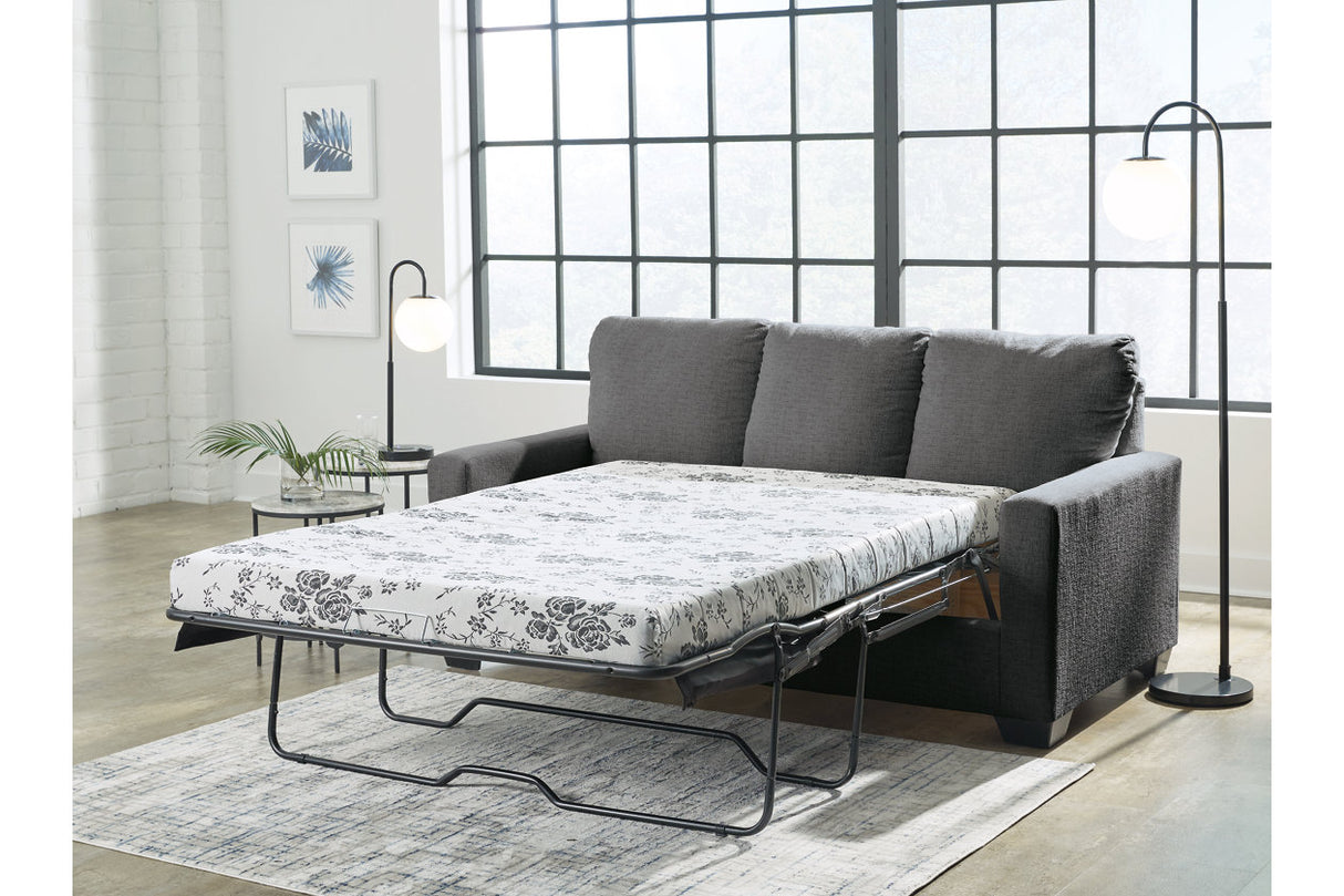 Rannis Pewter Full Sofa Sleeper and Recliner from Ashley - Luna Furniture