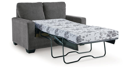 Rannis Pewter Twin Sofa Sleeper and Recliner from Ashley - Luna Furniture