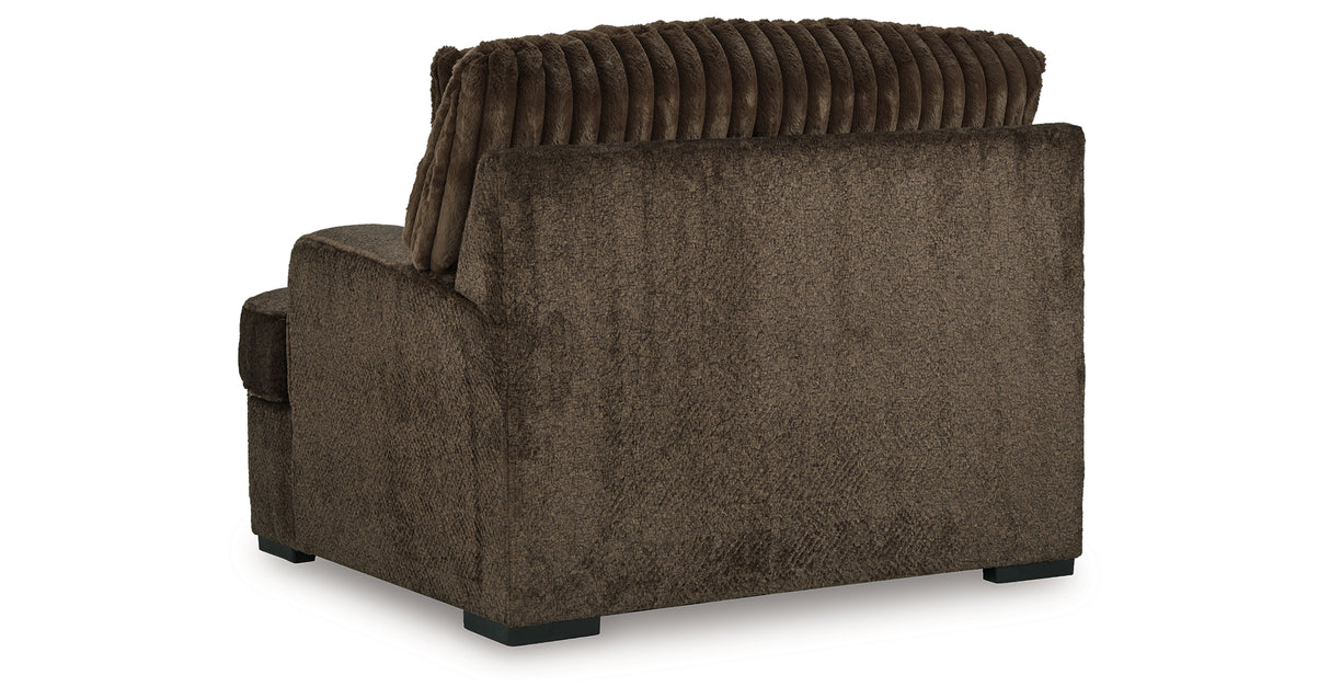 Aylesworth Chocolate Oversized Chair from Ashley - Luna Furniture