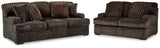Aylesworth Chocolate Sofa & Loveseat from Ashley - Luna Furniture