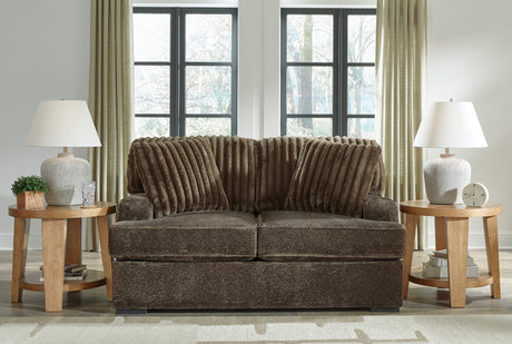 Aylesworth Chocolate Sofa & Loveseat from Ashley - Luna Furniture