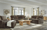 Aylesworth Chocolate Sofa, Loveseat, Chair and Ottoman from Ashley - Luna Furniture