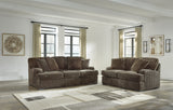 Aylesworth Chocolate Sofa, Loveseat, Chair and Ottoman from Ashley - Luna Furniture