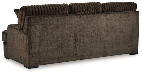 Aylesworth Chocolate Sofa, Loveseat, Chair and Ottoman from Ashley - Luna Furniture