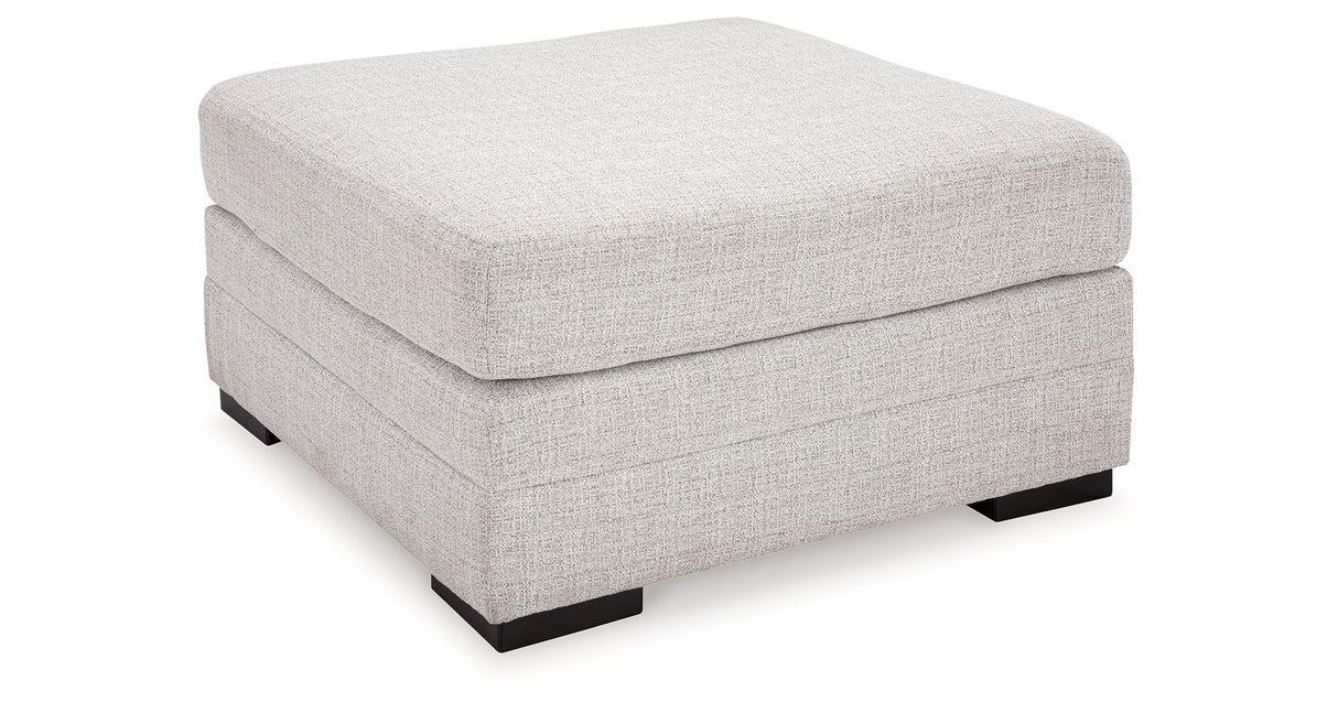 Koralynn 3-Piece Sectional with Ottoman in Stone from Ashley Furniture - Luna Furniture