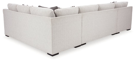 Koralynn Stone 3-Piece LAF Chaise Sectional from Ashley Furniture - Luna Furniture