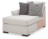 Koralynn Stone Left-Arm Facing Corner Chaise from Ashley Furniture - Luna Furniture