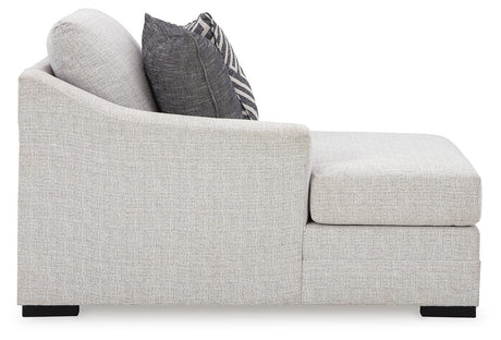 Koralynn Stone Left-Arm Facing Corner Chaise from Ashley Furniture - Luna Furniture