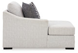 Koralynn Stone Left-Arm Facing Corner Chaise from Ashley Furniture - Luna Furniture