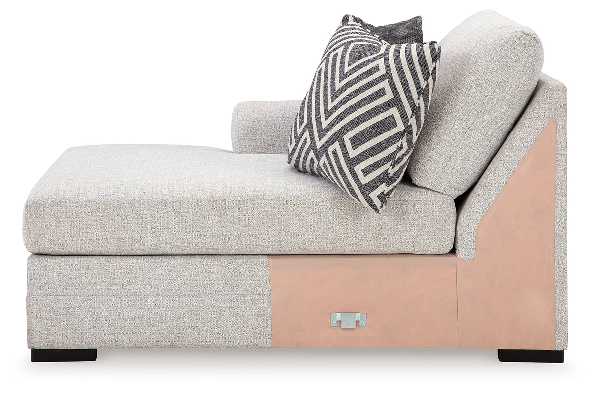 Koralynn Stone Left-Arm Facing Corner Chaise from Ashley Furniture - Luna Furniture