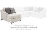 Koralynn Stone Left-Arm Facing Corner Chaise from Ashley Furniture - Luna Furniture