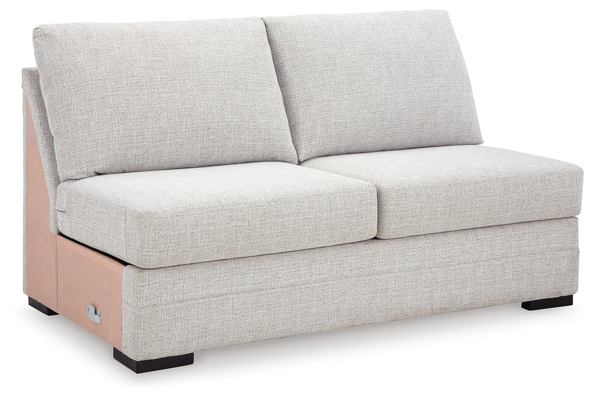 Koralynn Stone Armless Loveseat from Ashley Furniture - Luna Furniture