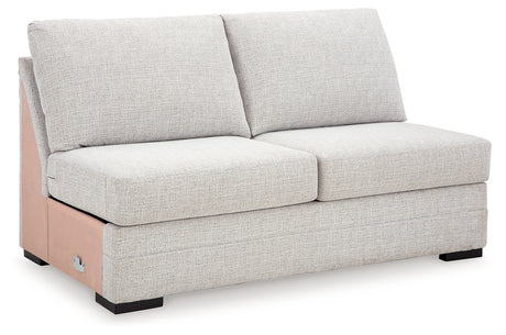 Koralynn Stone Armless Loveseat from Ashley - Luna Furniture