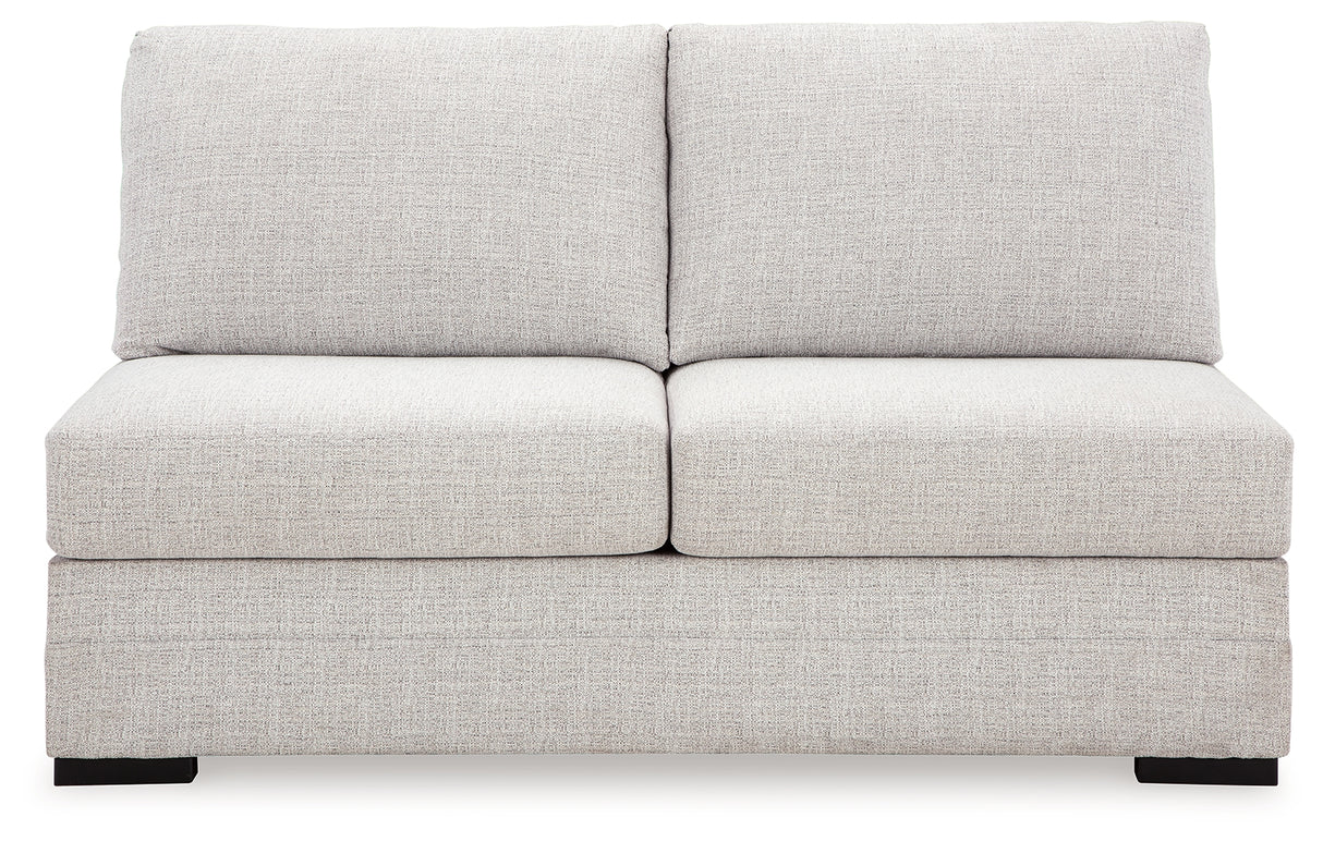Koralynn Stone Armless Loveseat from Ashley Furniture - Luna Furniture