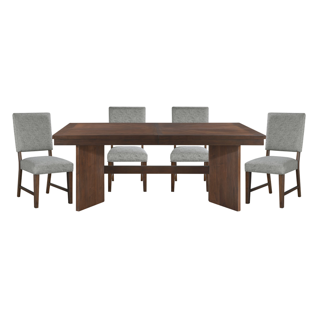 Franco Walnut/Gray Dining Set from Homelegance - Luna Furniture