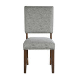 Franco Walnut/Gray Dining Side Chair, Set of 2 from Homelegance - Luna Furniture