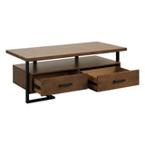 Sedley Walnut/Rustic Black File Cabinet from Homelegance - Luna Furniture
