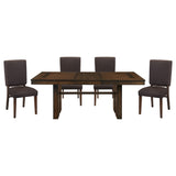 Sedley Walnut/Rustic 6-Piece Extendable Dining Set from Homelegance - Luna Furniture