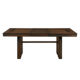 Sedley Walnut/Rustic Black Cocktail Table from Homelegance - Luna Furniture