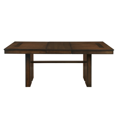 Sedley Walnut/Rustic 7-Piece Extendable Dining Set from Homelegance - Luna Furniture