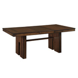Sedley Walnut/Rustic 7-Piece Extendable Dining Set from Homelegance - Luna Furniture