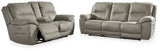 Next-Gen Gaucho Putty Power Reclining Sofa and Loveseat from Ashley Furniture - Luna Furniture