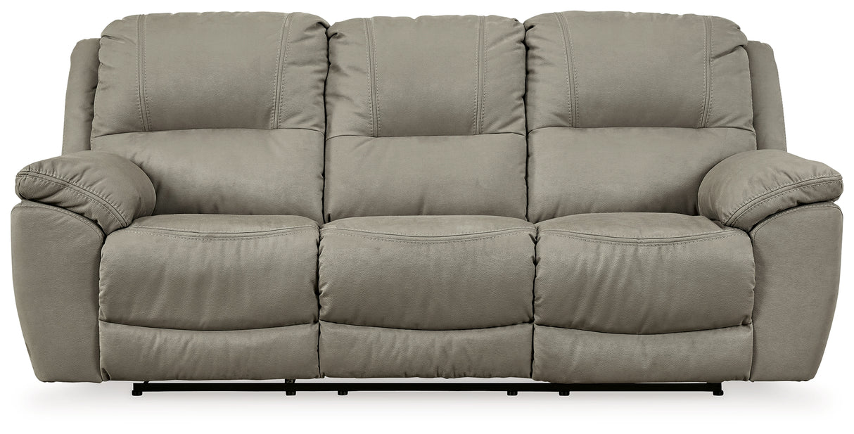 Next-Gen Gaucho Putty Power Reclining Sofa from Ashley - Luna Furniture