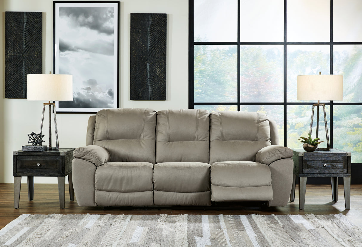 Next-Gen Gaucho Putty Reclining Sofa from Ashley - Luna Furniture