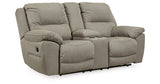 Next-Gen Gaucho Putty Reclining Loveseat with Console from Ashley Furniture - Luna Furniture