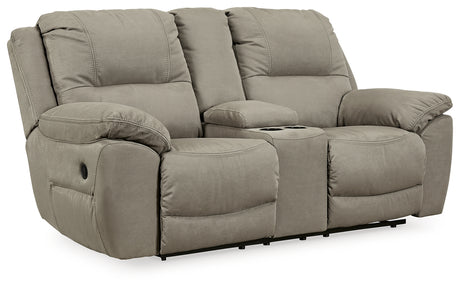 Next-Gen Gaucho Putty Power Reclining Sofa and Loveseat from Ashley Furniture - Luna Furniture