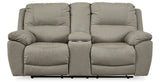 Next-Gen Gaucho Putty Power Reclining Loveseat with Console from Ashley Furniture - Luna Furniture