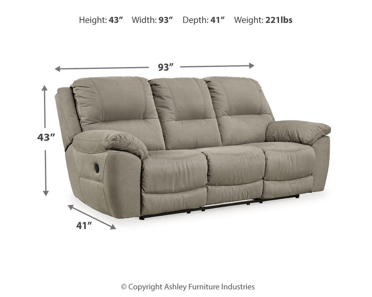 Next-Gen Gaucho Putty Reclining Sofa from Ashley - Luna Furniture
