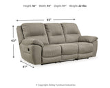 Next-Gen Gaucho Putty Reclining Sofa from Ashley - Luna Furniture