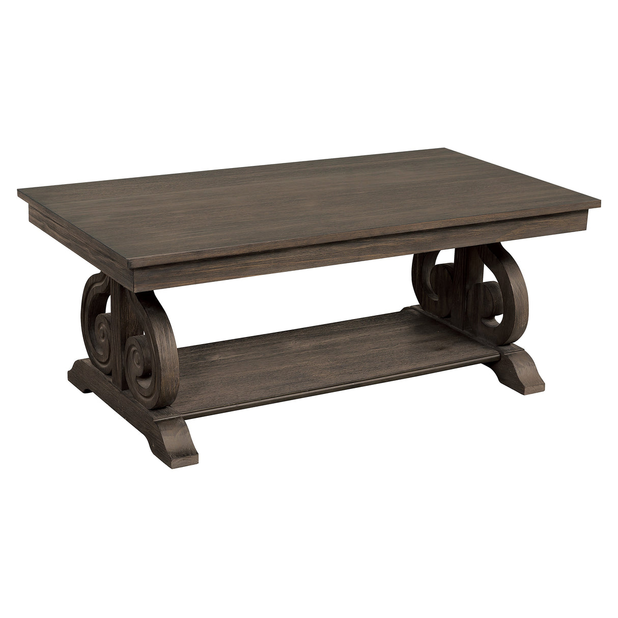 Sarasota Driftwood Brown 102" Extendable Dining Table from Homelegance - Luna Furniture